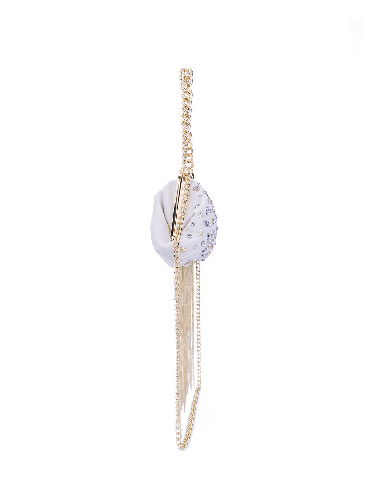 Jessica Simpson 2.0 Zoe Frame Clutch in Soft Ivory