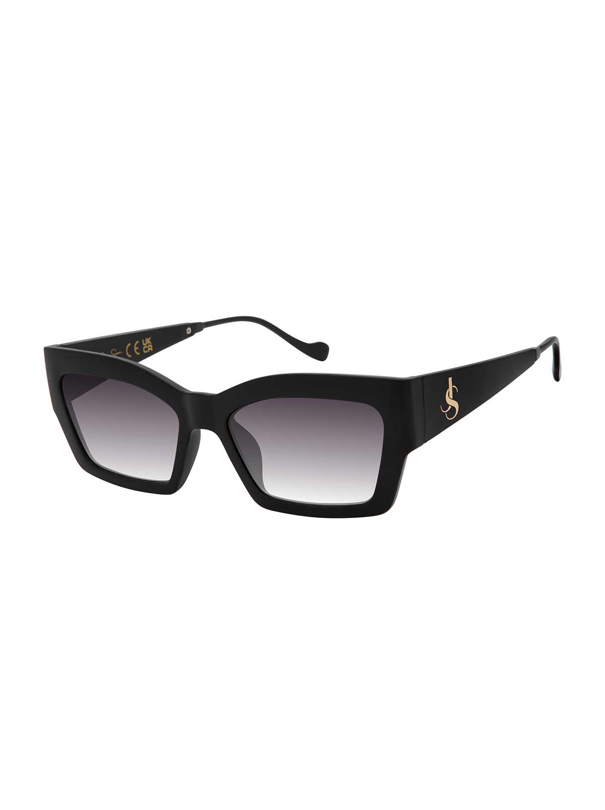 Modern Cat Eye Sunglasses in Black