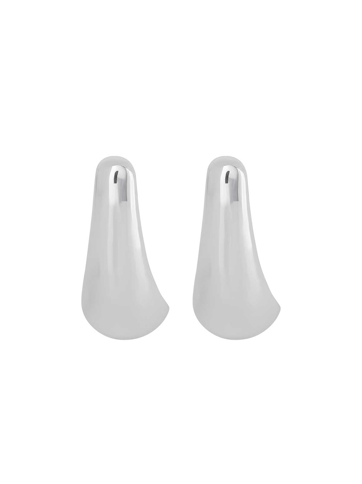 Sculpted Teardrop Hoop Earrings