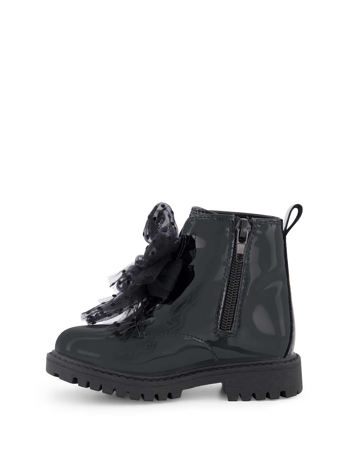 Toddler Daria Double Bow Boot in Black