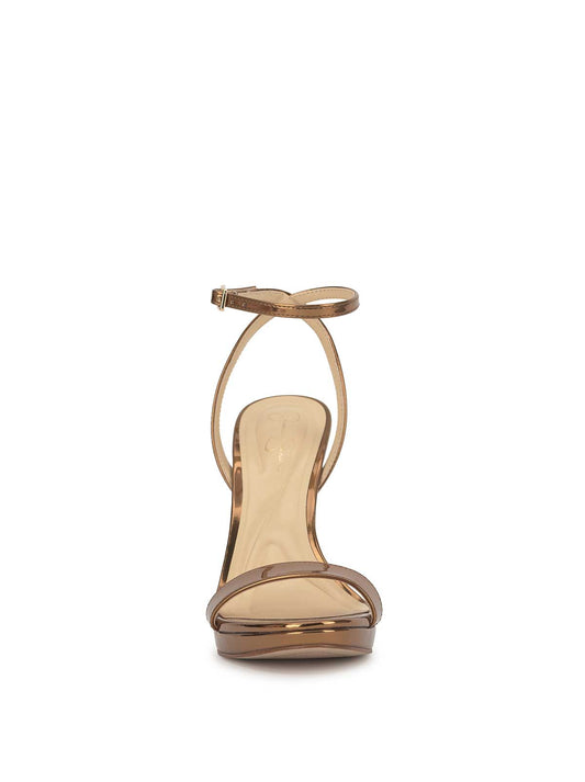 Divra High Heel Sandal in Bronze