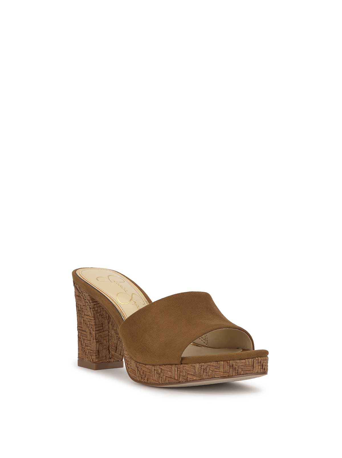 Elyzza High Heel Slide in Tuscan Tan