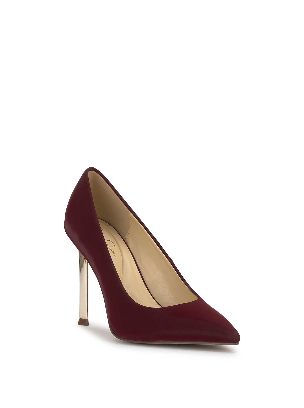 Kheloe Pump in Dark Cherry