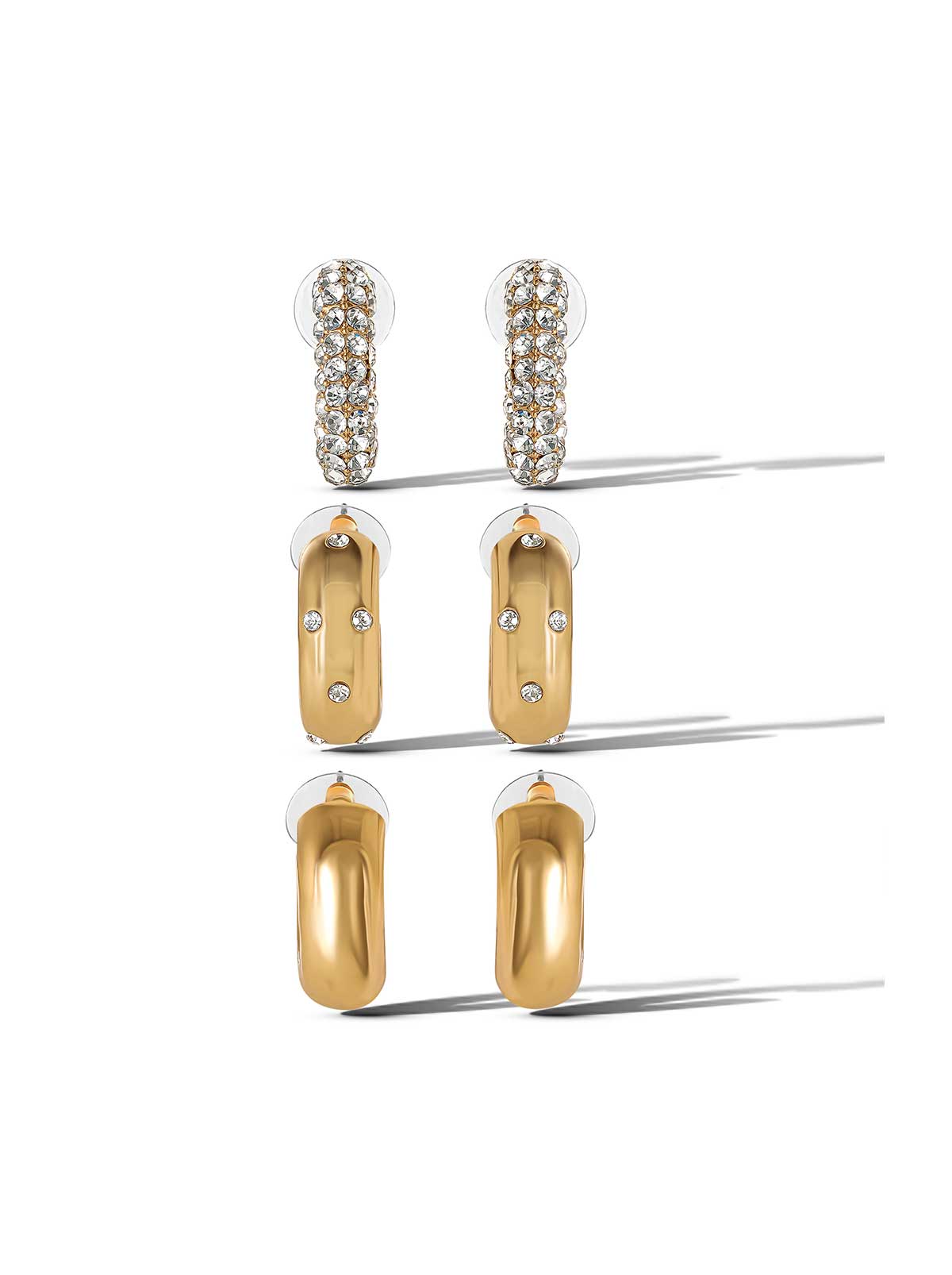 3 Hoop Earring Set