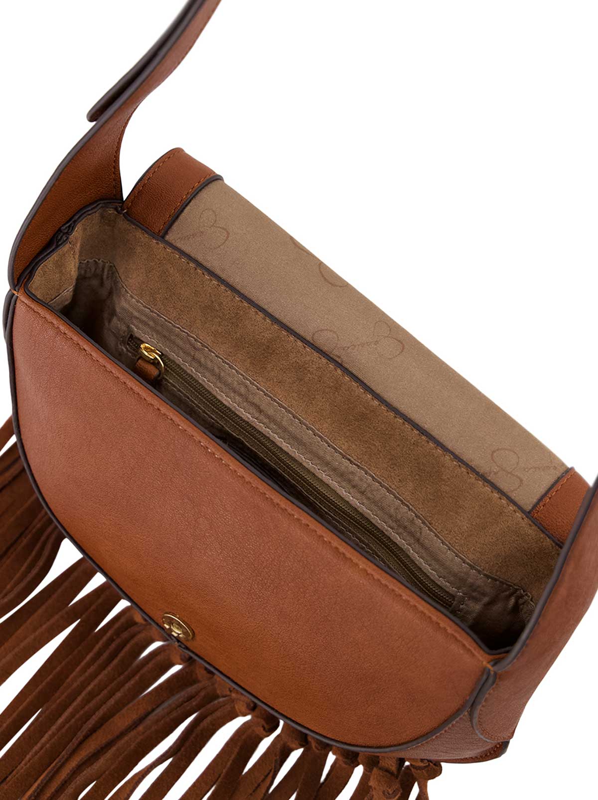 Jessica Simpson 2.0 Ava Saddle Crossbody in Golden Oak