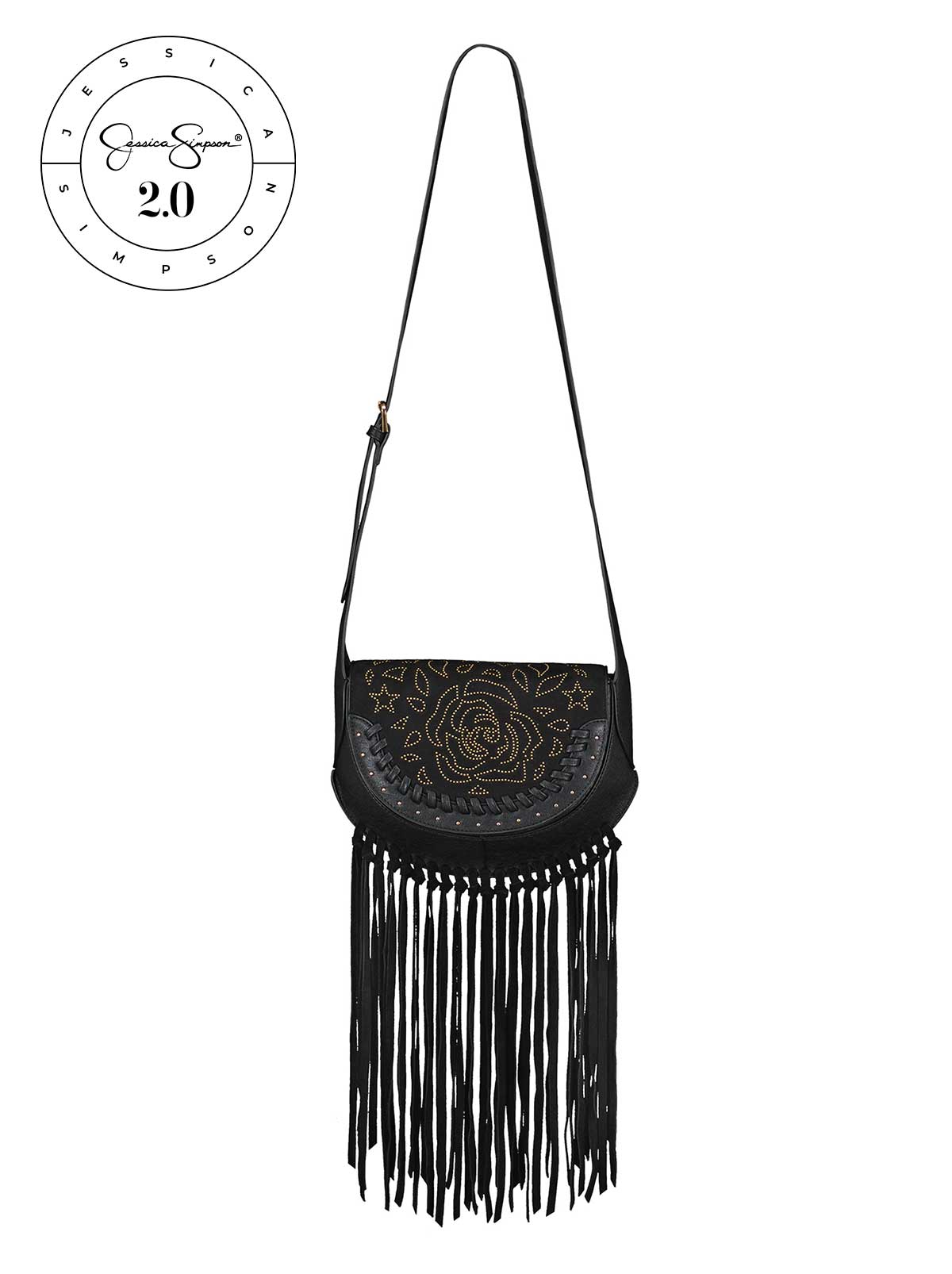 Jessica Simpson 2.0 Ava Saddle Crossbody in Meteorite