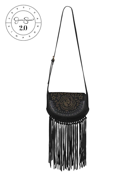 Jessica Simpson 2.0 Ava Saddle Crossbody in Meteorite