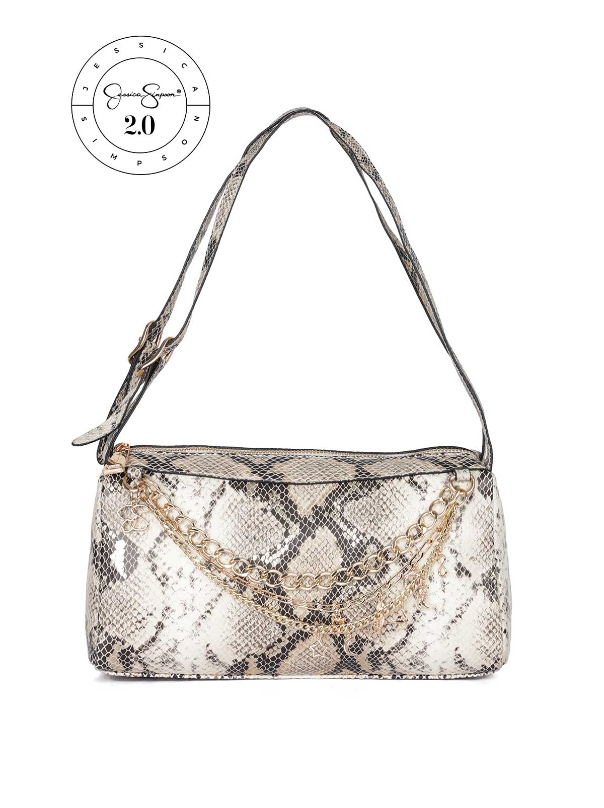Jessica Simpson 2.0 Grayson Shoulder Bag in Soft Ivory