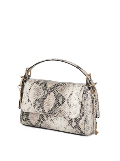 Jessica Simpson 2.0 Luisa Top Handle in Ivory Snake