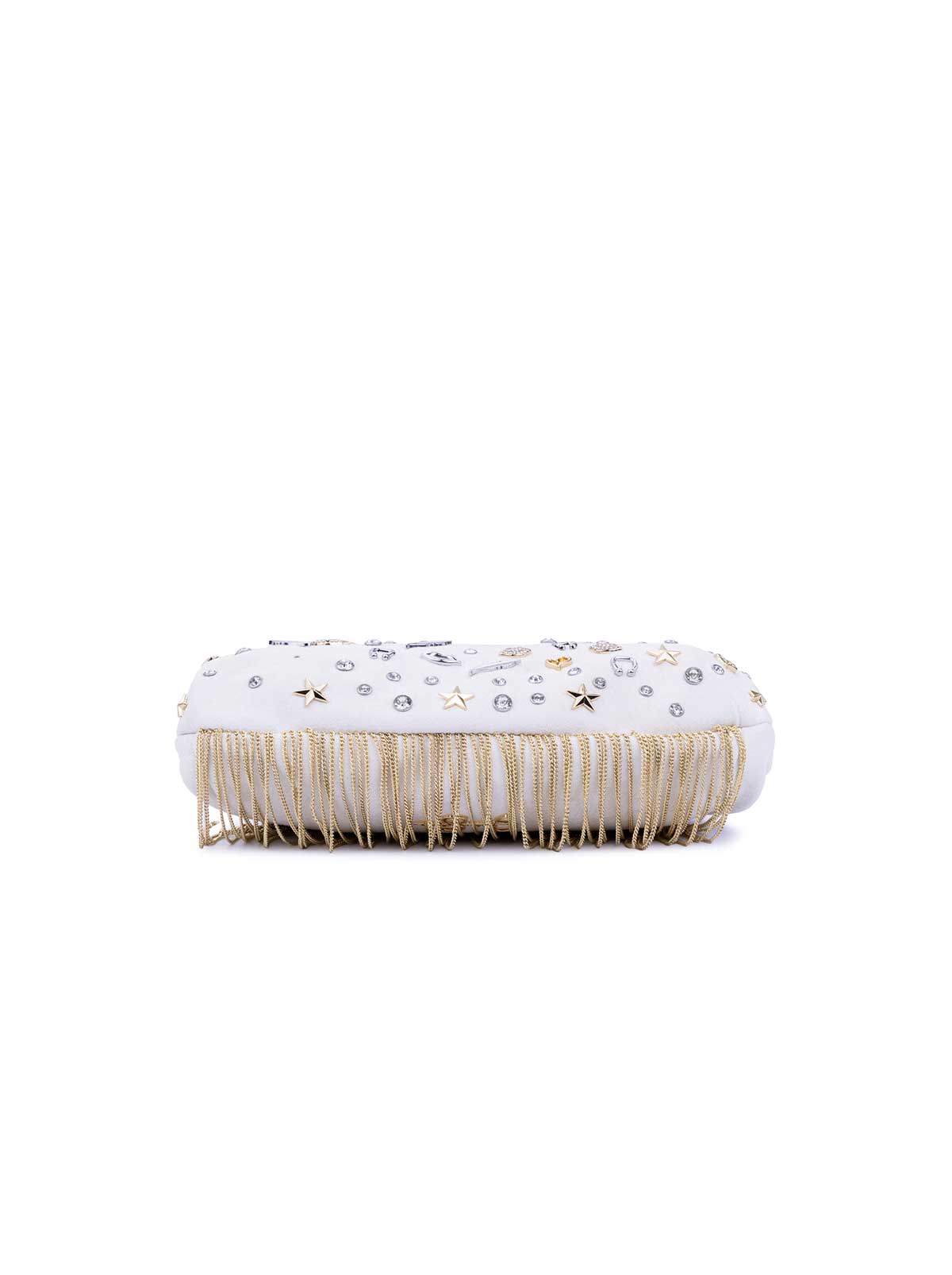 Jessica Simpson 2.0 Zoe Frame Clutch in Soft Ivory