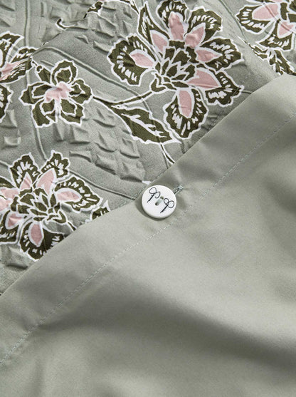Botanical Embossed Print Duvet Cover Set