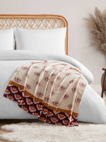 Celeste Plush Throw in Burgandy Red