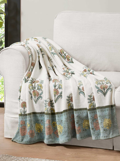 Serenity Plush Throw in Sage