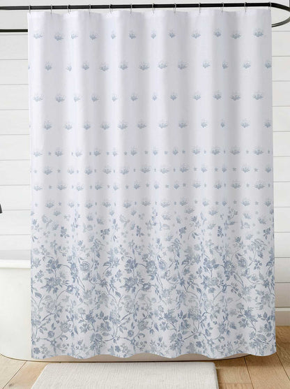 Jalina Blue Shower Curtain Set