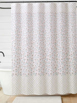 Zexie Border Blush Shower Curtain Set