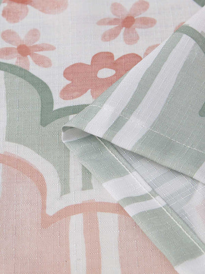 Nori Floral Blush Shower Curtain Set