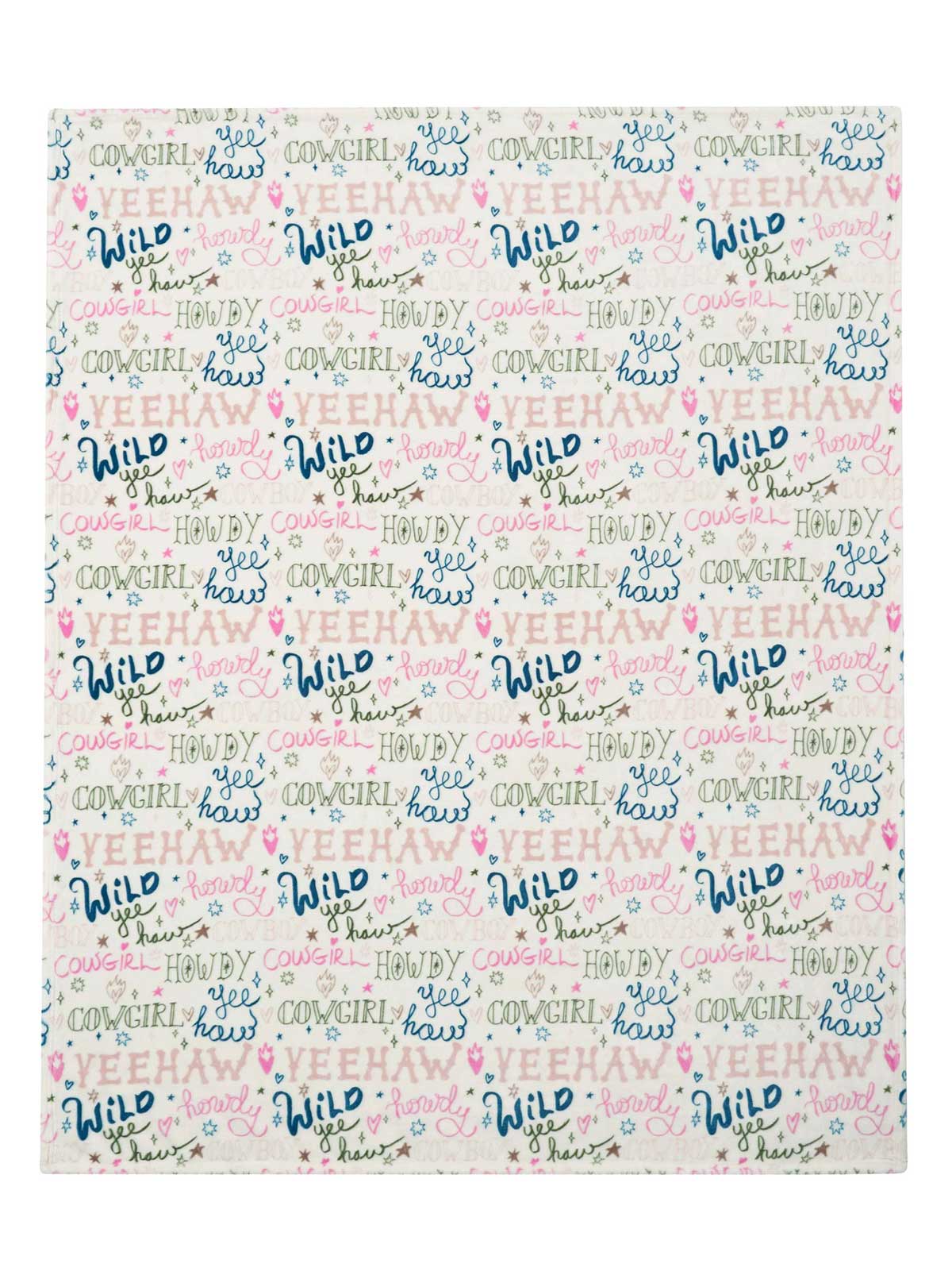 Howdy Cowgal Plush Throw Blanket