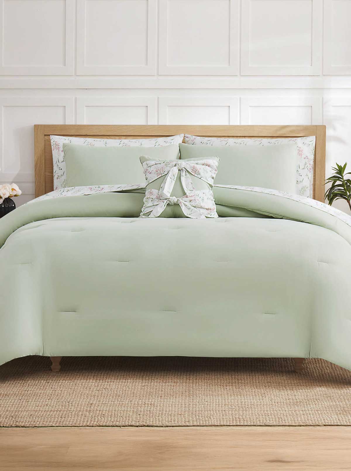 Felicity Sage Floral Bed in a Bag