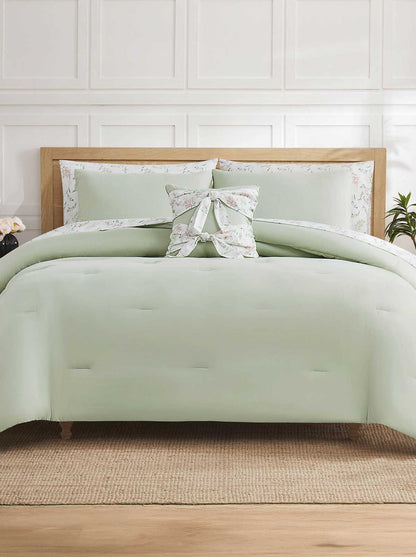 Felicity Sage Floral Bed in a Bag