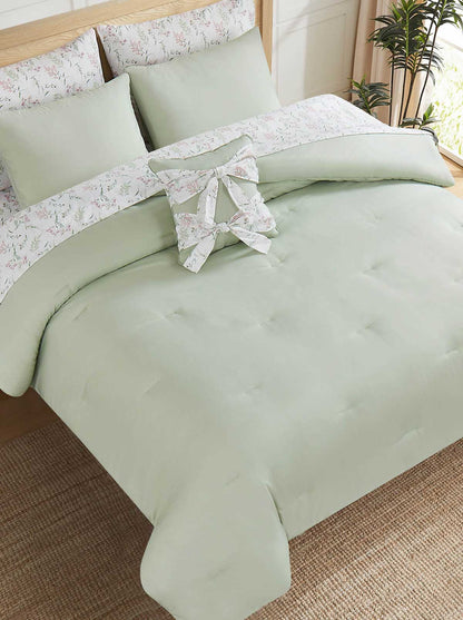 Felicity Sage Floral Bed in a Bag