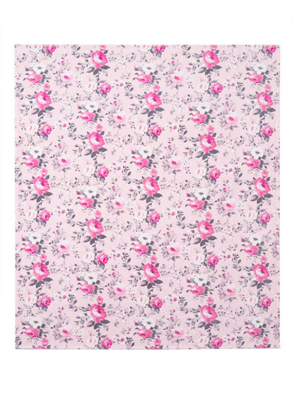 Esther Blush Roses Plush Throw Blanket
