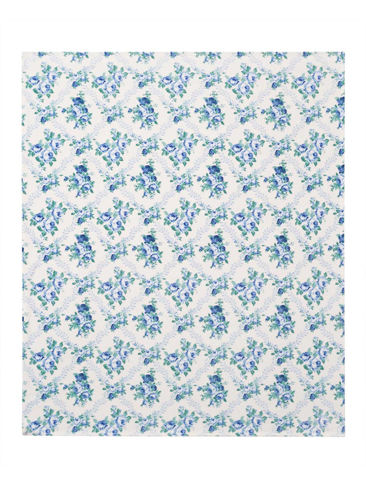 Braelyn Blue Roses Plush Throw Blanket
