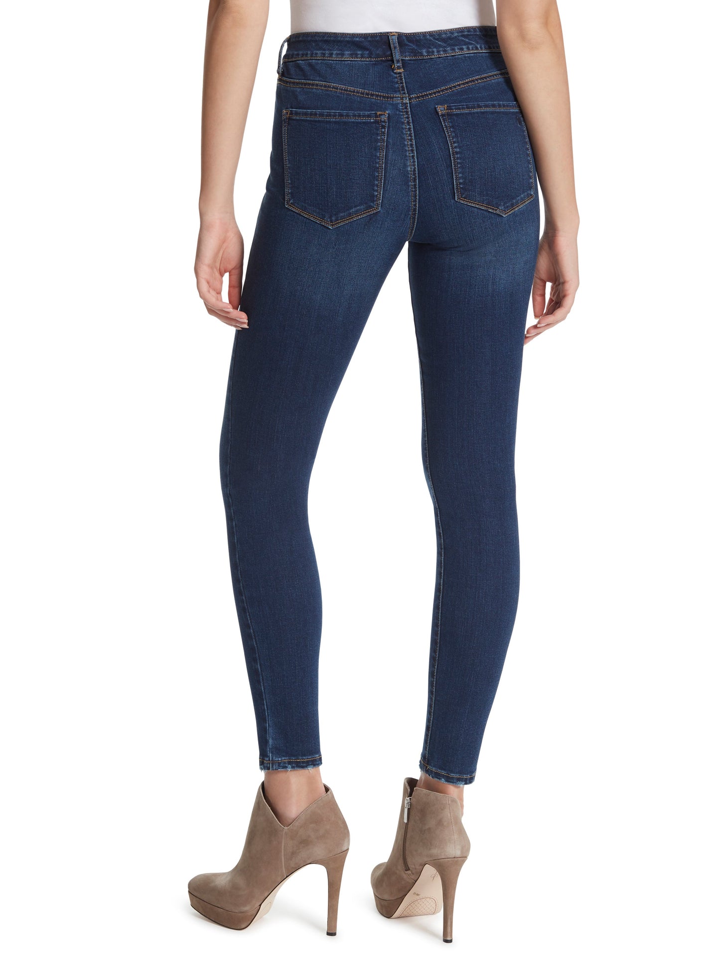 Adored High Rise Ankle Skinny Jeans in Mia