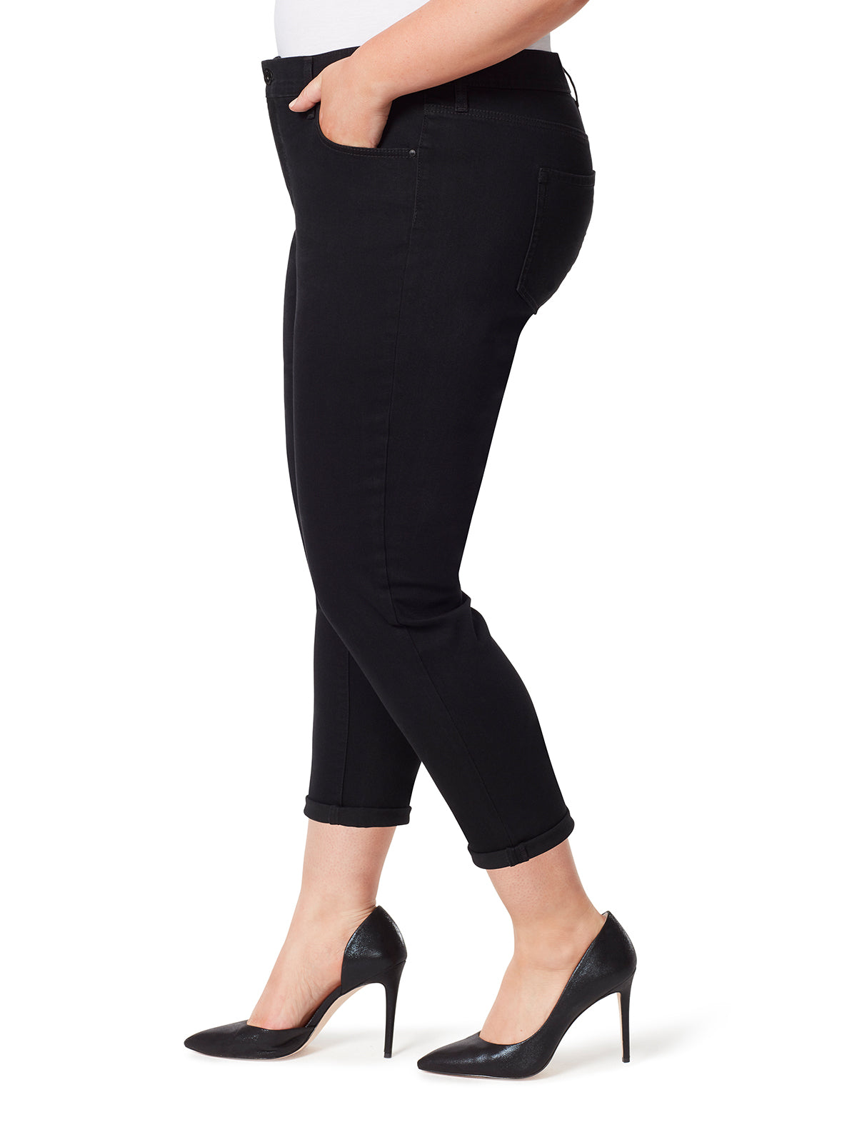 Mika Best Friend Slouchy Skinny Jeans in Black