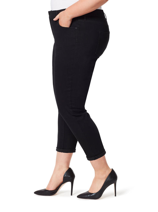 Mika Best Friend Slouchy Skinny Jeans in Black