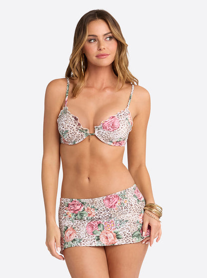 Lettuce Edge String Triangle Top in Animal Control
