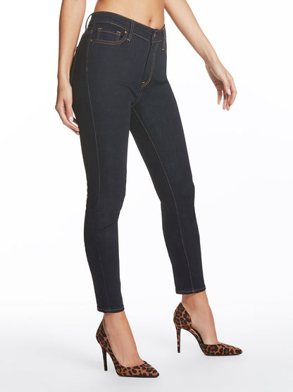 Adored High Rise Skinny Jeans in Rustin
