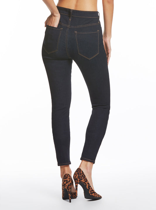 Adored High Rise Skinny Jeans in Rustin