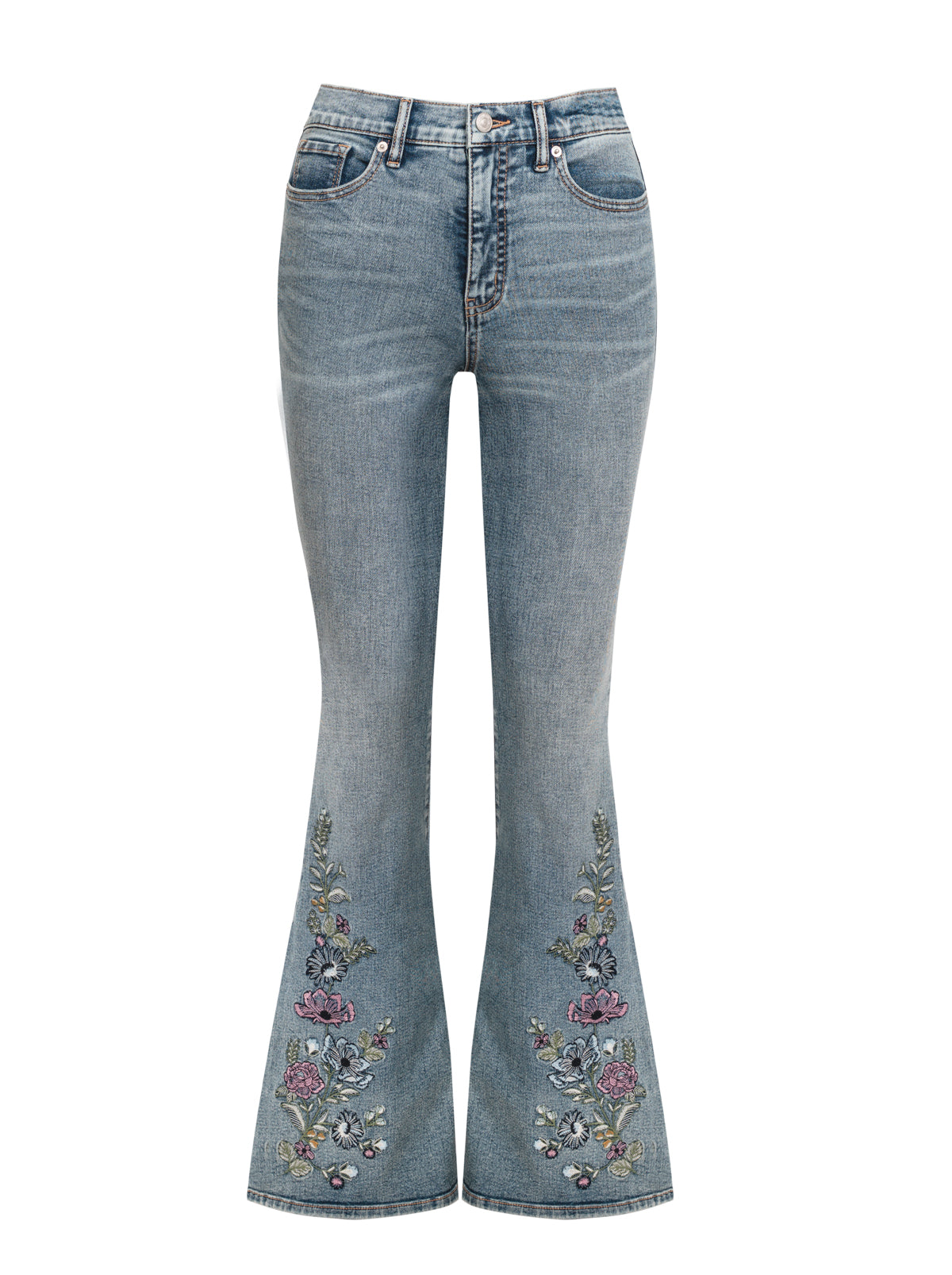 JS Jessica Simpson Hollywood High Rise Flare Jean in Boone