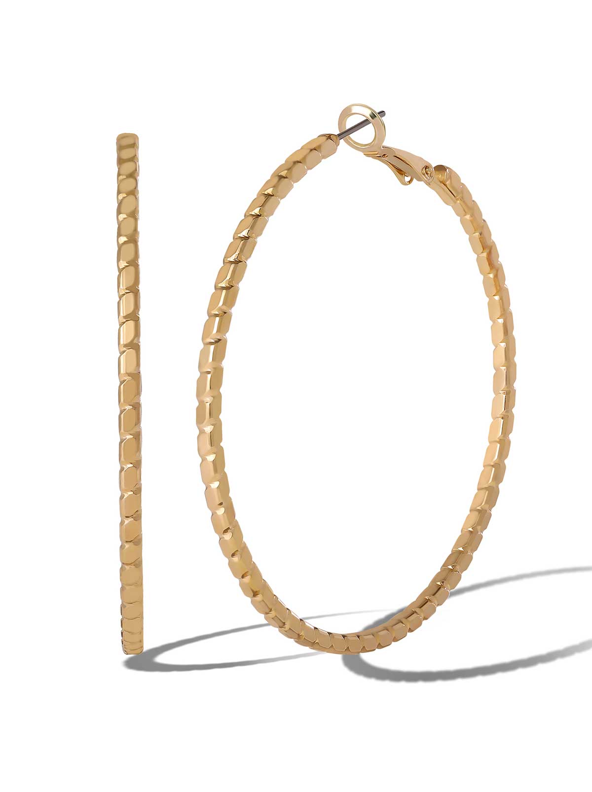 Textured Hoop Earrings