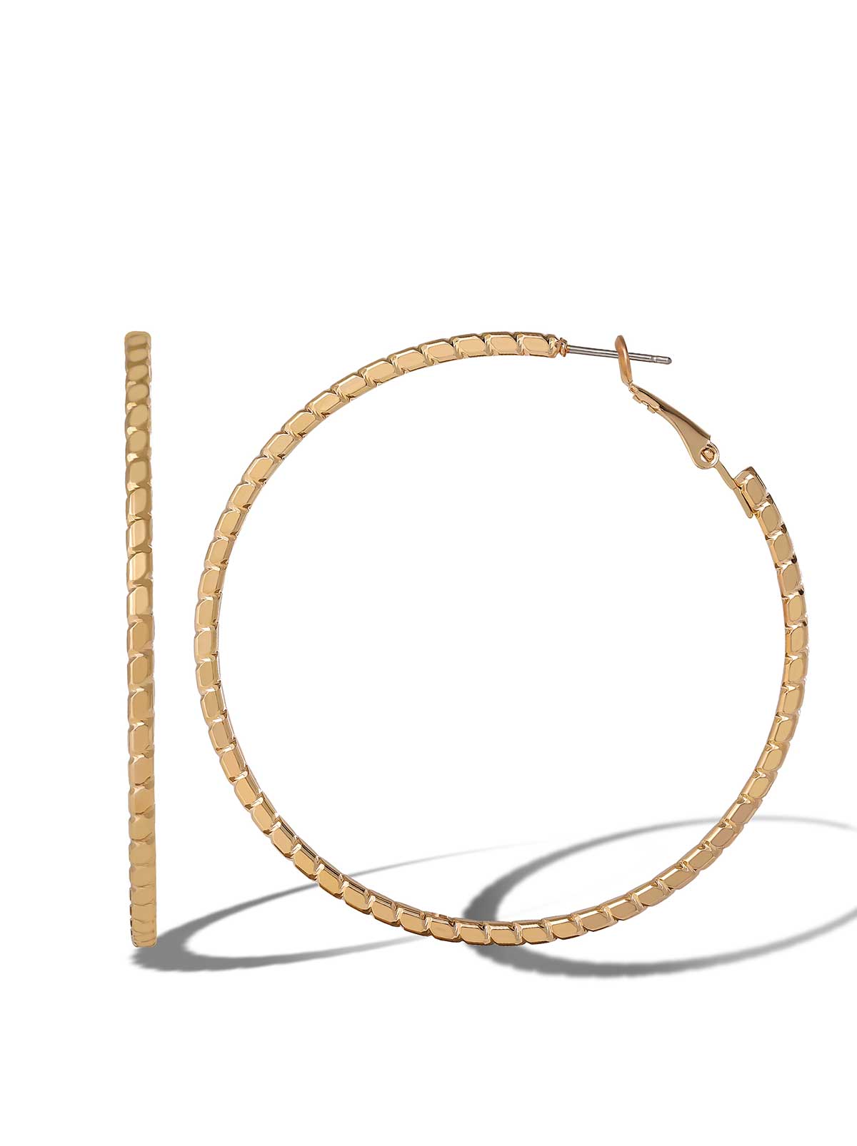 Textured Hoop Earrings