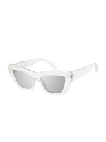 Bold Cat-Eye Sunglasses in Crystal