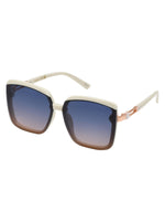 Oversized Fashionable Square Sunglasses in Cream