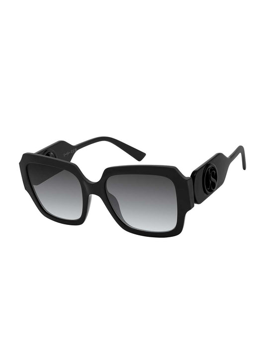 Statement Square Sunglasses in Black