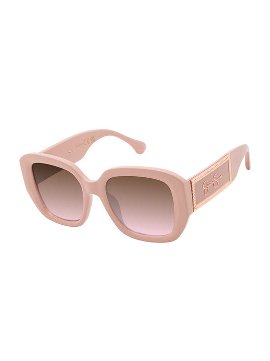 Logo Rectangle Sunglasses in Rose