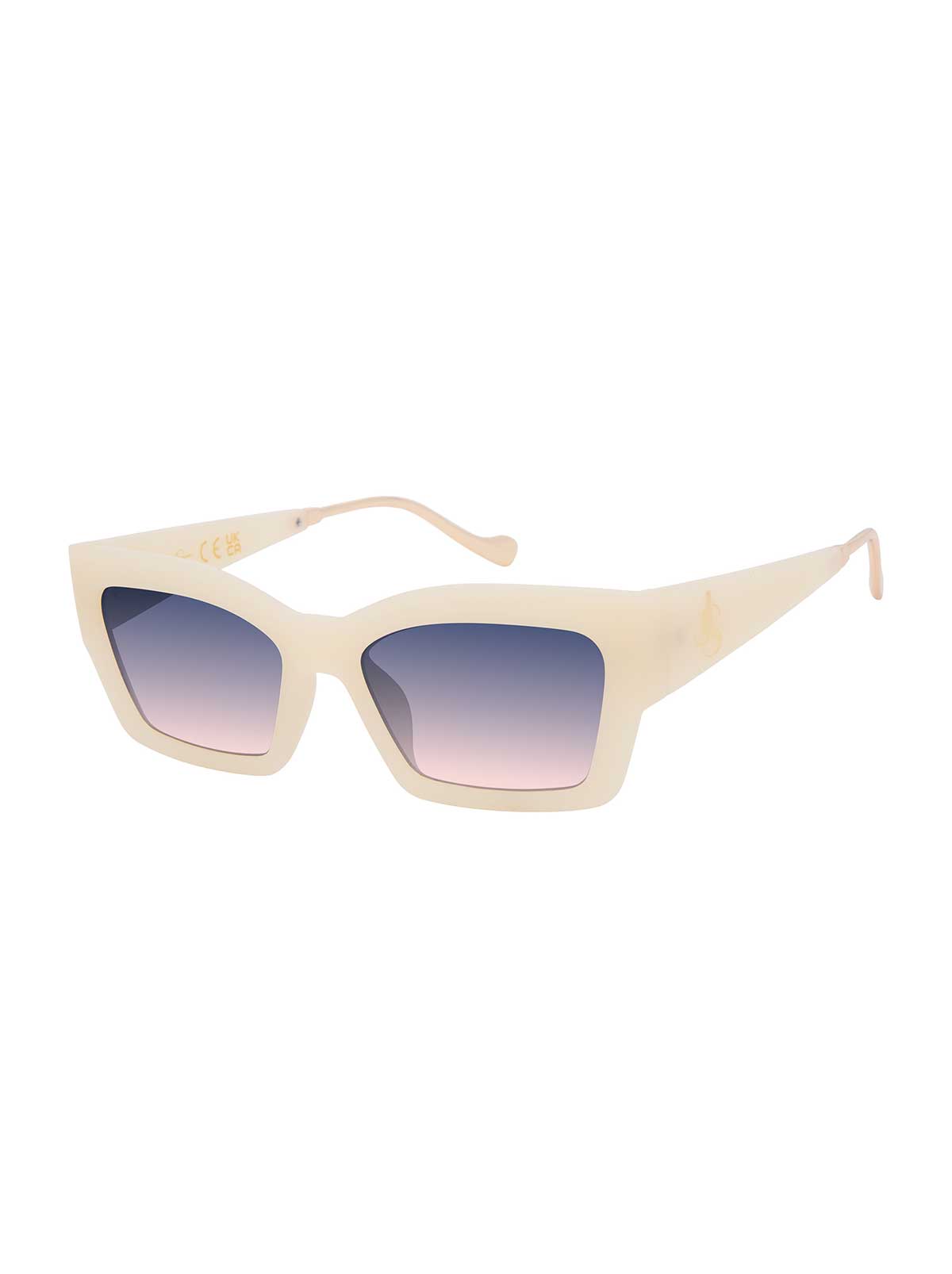 Modern Cat Eye Sunglasses in Ivory