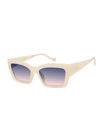 Modern Cat Eye Sunglasses in Ivory