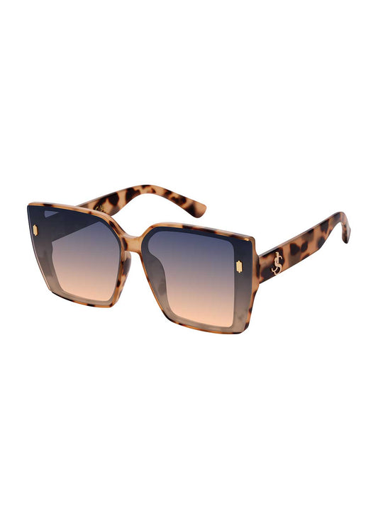 Runway-Ready Square Sunglasses in Oatmeal
