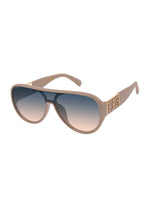 Golden Charm Aviator Sunglasses in Mocha