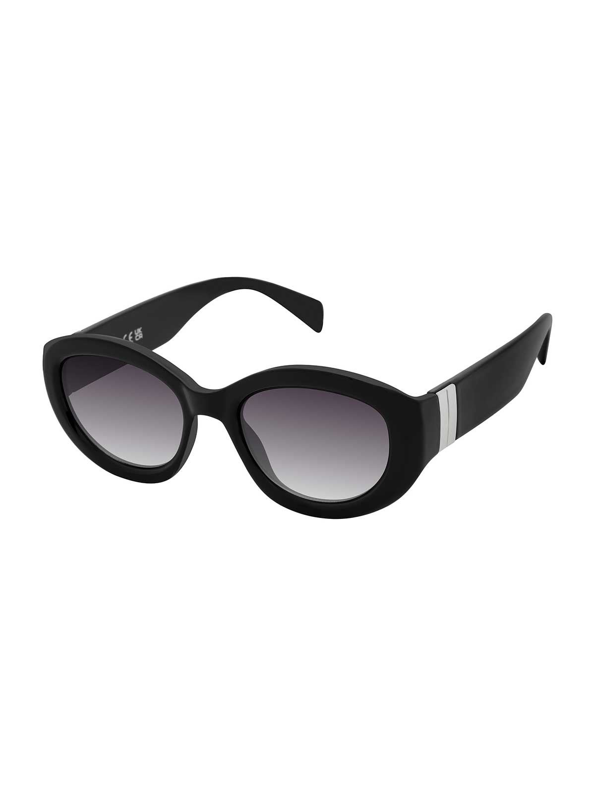 Midnight Muse Oval Sunglasses in Black