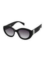 Midnight Muse Oval Sunglasses in Black