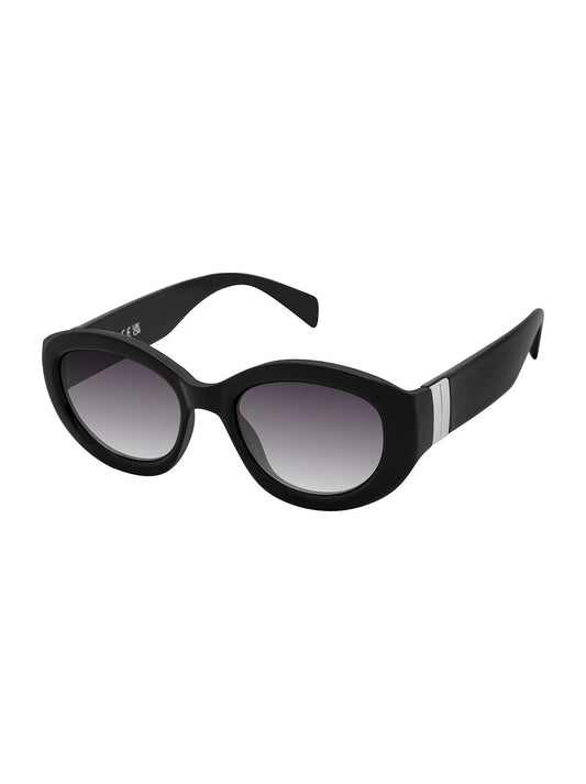 Midnight Muse Oval Sunglasses in Black