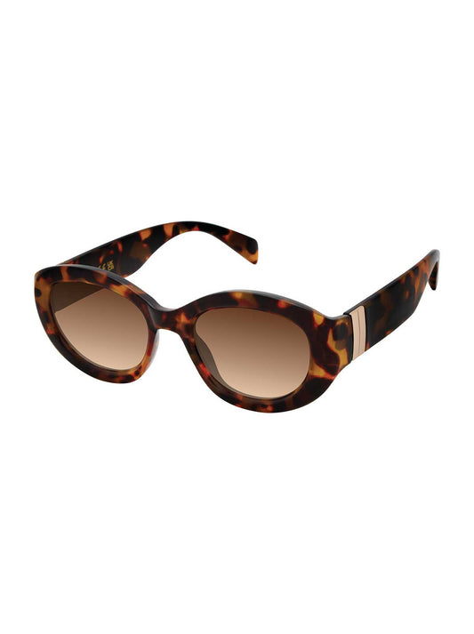 Midnight Muse Oval Sunglasses in Tortoise