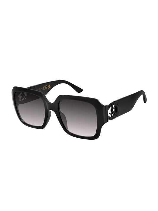 Bold Square Logo Sunglasses in Black