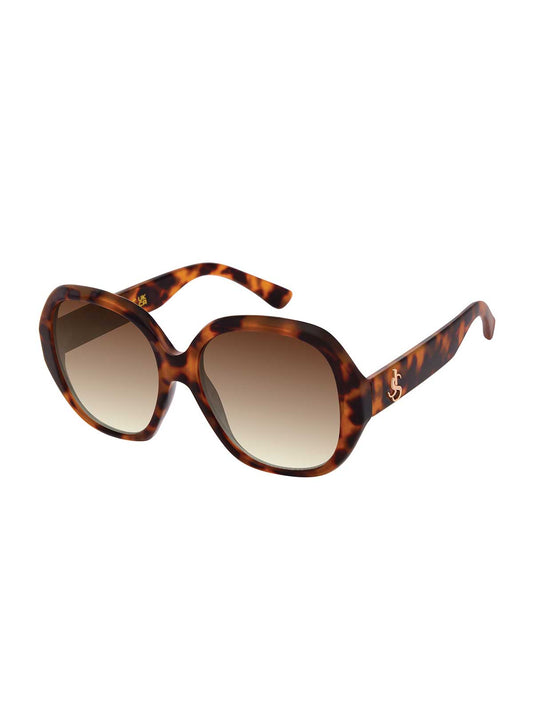 Polished Round Sunglasses in Tortoise