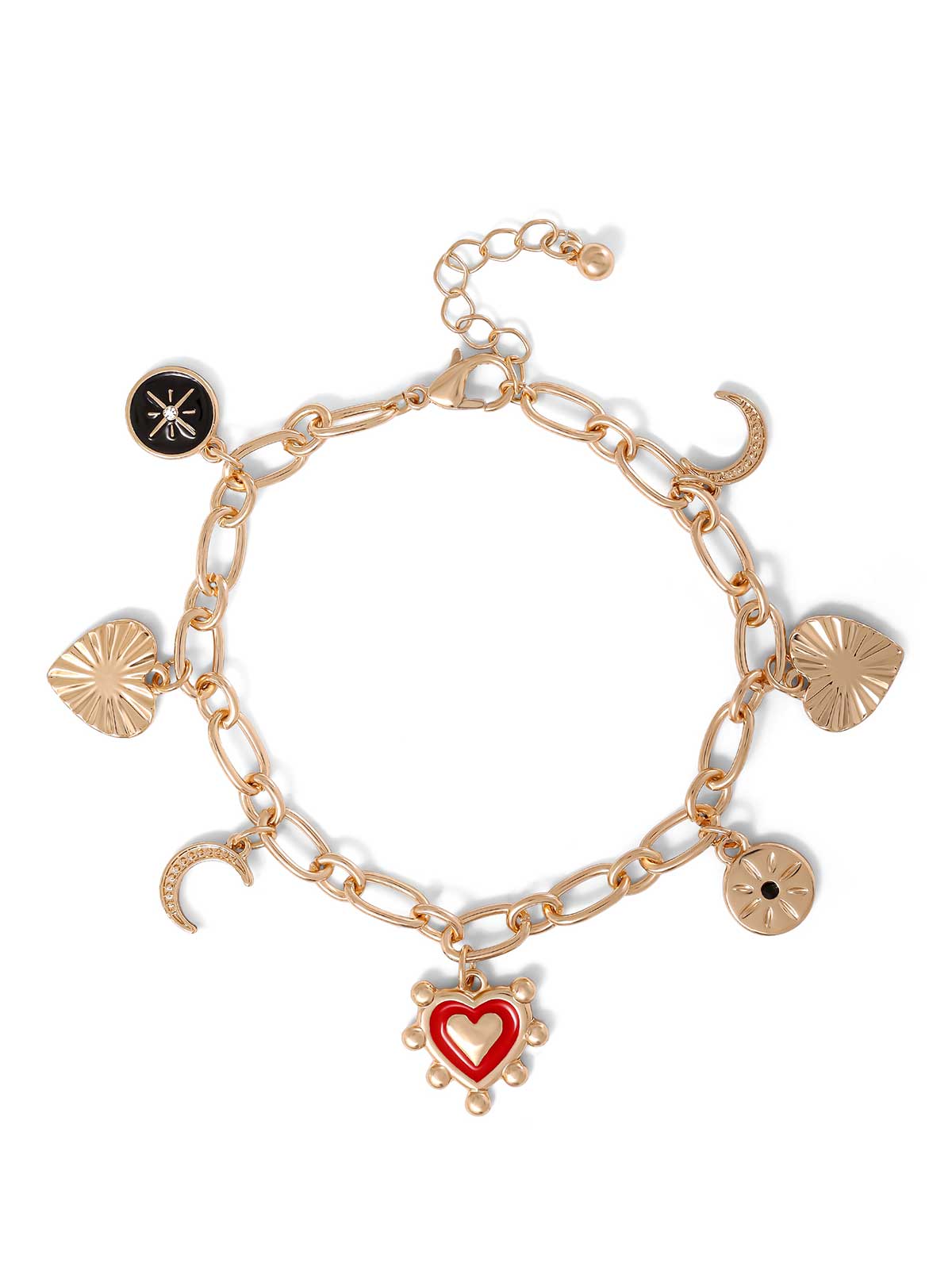 Gold Assorted Charm Bracelet